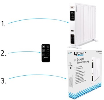 Электрический нагреватель Энергосберегающий Yoer Программатор времени Температура