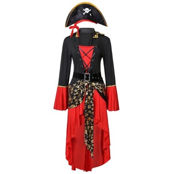 STRÓJ DAMSKI SUKIENKA COSPLAY PIRATKI KORSARZ