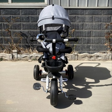 ДЕТСКИЙ ВЕЛОСИПЕД, ТРЕХКОЛЕСНАЯ, ПОВОРОТНАЯ КОЛЯСКА С ВЕРХНЕЙ, РУЧКОЙ, РУЧКОЙ И РЕМНЯМИ