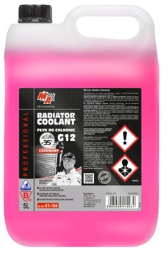 PŁYN DO CHŁODNIC G12 CZERWONY - 5L MOJE AUTO