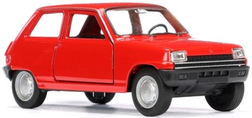 Welly Renault 5 Красный 1:34 Металлическая модель красного автомобиля Welly