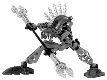Klocki LEGO Bionicle 8591 Rahkshi Vorahk używane Robot Zestaw Rakszi Czarny
