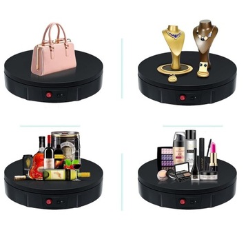 ВРАЩАЮЩАЯСЯ НА 360 ГРАДУСОВ ПОДСТАВКА ДЛЯ ФОТОГРАФИИ ЧЕРНАЯ 30 СМ + ПУЛЬТ ДИСТАНЦИОННОГО УПРАВЛЕНИЯ