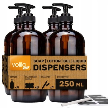 Volila dozownik do mydła stojący volila 250 ml odcienu brązu