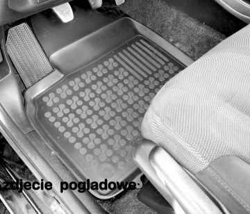 Toyota Verso 2009 - 2018 Коврики резиновые швеллерные Rezaw-Plast