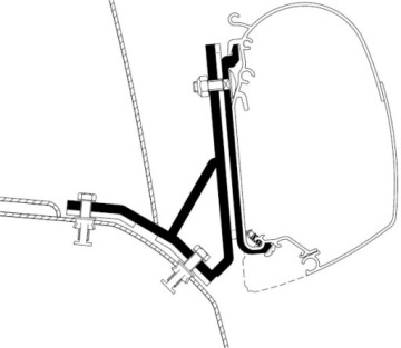 НАСТЕННЫЙ АДАПТЕР ТАРИЗА THULE DUCATO LR