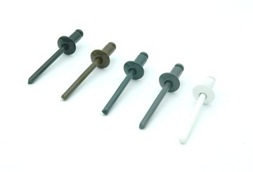 NIT NITY ZRYWALNE KOLOR 4X8 CZARNY RAL 9005 100szt