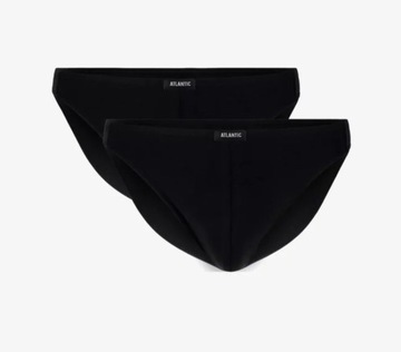 Slipy męskie Atlantic BMP-014 *S* super mini 2PACK CZARNE