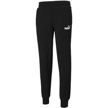 Spodnie męskie Puma ESS Logo Pants FL czarne 586714 01 M