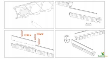 Канал щелевой дренажный линейный А15, высота 174