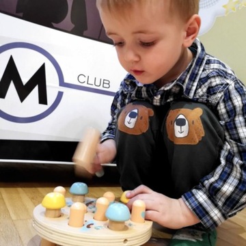 Деревянная игра с пробиванием молотком + молотком длиной более 12 м.