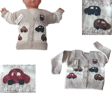 Sweter Sweterek dla chłopca akryl 80-86