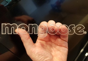 Naklejki Nalepki Rowerowe Logo MONGOOSE Classic, 4 kolory, Na ramę rowerową