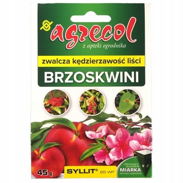 SYLLIT 65WP OPRYSK CHOROBY KĘDZIERZAWOŚĆ BRZOSKWINI PARCH JABŁONI GRUSZEK