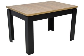 Stół C-4 czarny SONOMA 80x120/160 rozkładany
