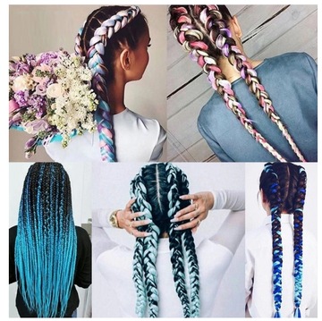 Синтетические волосы для длинных кос Дж. Селедин