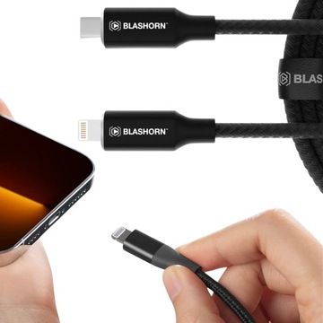 KABEL USB-C LIGHTNING DO IPHONE DŁUGI 1.8M QC 3.0