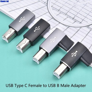 1 szt. Adapter USB typu C żeński na USB B męski