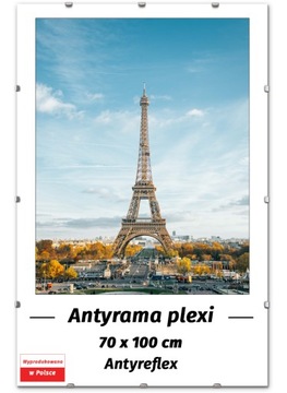 ANTYRAMA 70x100 cm ANTYREFLEKS, RAMKA na plakat puzzle antyreflex 100x70 cm