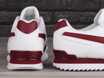 Buty sneakersy damskie Reebok ROYAL GLIDE RIPPLE WHITE BURGUNDY