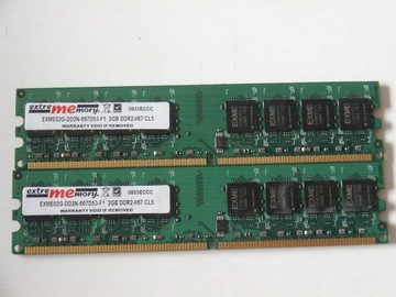 Память DDR2 4 ГБ, 667 МГц PC5300 ExtreMemory 2x 2 ГБ