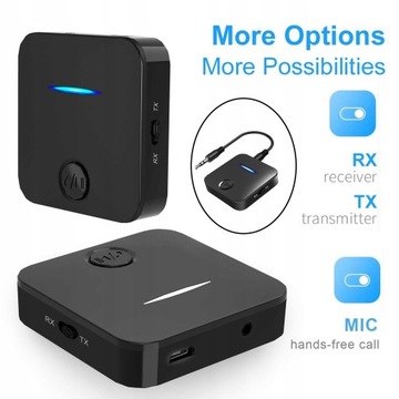 Аудио передатчик и приемник Bluetooth 5.0 2 в 1
