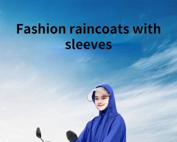 Автомобильное пончо на аккумуляторе с рукавами для велосипеда, шляпа с большими полями для мужчин и женщин, одиноких и