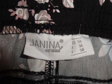 Spodnie damskie Janina na gumie 54 w kwiaty super