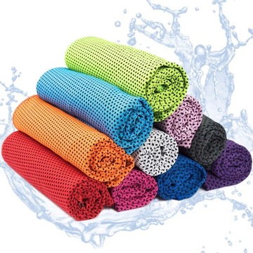 10SZT RĘCZNIKÓW CHŁODZĄCYCH SZYBKOSCHNĄCE NA FITNESS MIKROFIBRA 30 X 80 CM