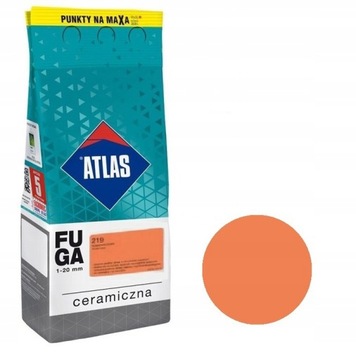 ATLAS FUGA CERAMICZNA 1-20MM 219 POMARAŃCZOWY 2KG