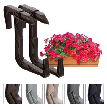 РУЧКА-ВЕШАЛКА ДЛЯ ЦВЕТОЧНОГО ЦВЕТКА И БАЛКОННОЙ КОРОБКИ 2 шт.