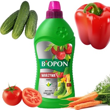 BIOPON PŁYNNY NAWÓZ ODŻYWKA DO WARZYW 1 L