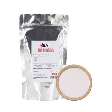 Acerola PROSZEK 250g proszku NATURALNA Witamina C
