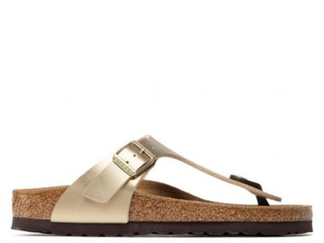 Klapki Damskie Birkenstock 1016109 GIZEH BF NARROW Złote 37