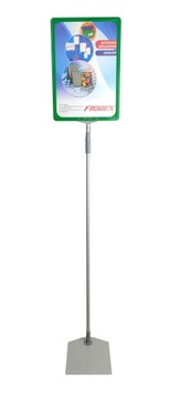 Stojak reklamowy teleskopowy 150cm z ramką A4 SZ