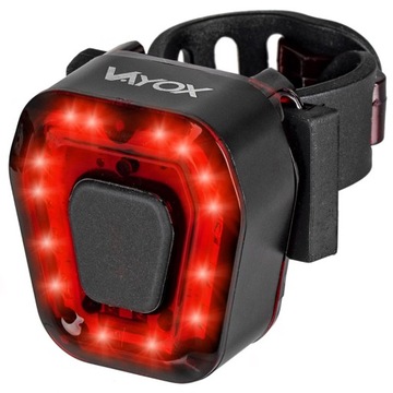 ZESTAW OŚWIETELNIE ROWEROWE LAMPKI PRZEDNIA I TYLNA LED USB-C IPX PRO VAYOX