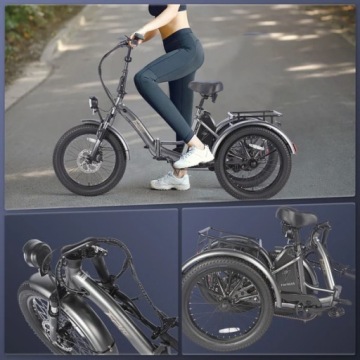 FAFREES F20 Mate 18.2AH 500W 110KM Складной трехколесный велосипед для взрослых