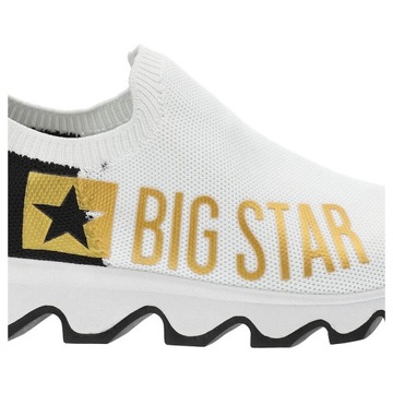 Białe Sneakersy Big Star Modne Buty Damskie