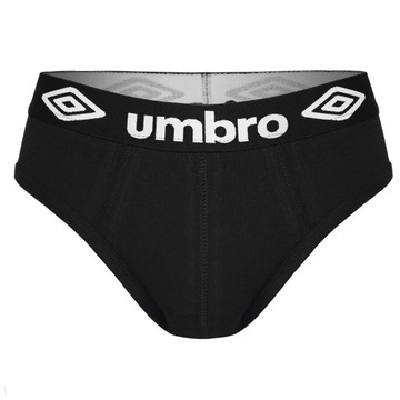 Umbro Slipy Majtki Męskie Bawełniane Czarne 4 sztuki Rozmiar XXL