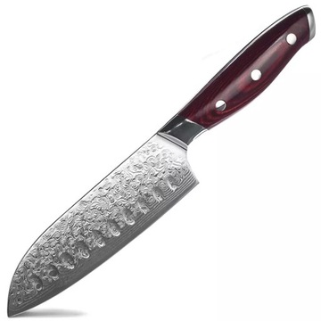 Nóż kuchenny damasceński Miyazaki - Small Santoku