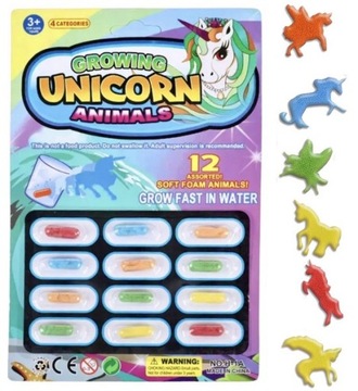 JEDNOROŻCE MAGICZNE KAPSUŁKI ROSNĄCE W WODZIE