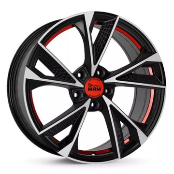 4× DISK HLINÍK MAM FELGEN RS6 7.0" X 16" 5X120 ET 35