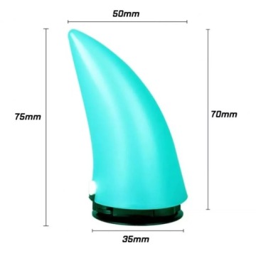 Светящиеся рожки для шлема - LED 1 шт. Розовый