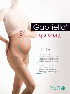 Rajstopy ciążowe Mamma 40 den 3 Nero
