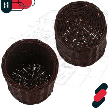 Плетенный корпус. Натуральная плетеная клетка цветочная корзина растения FI28