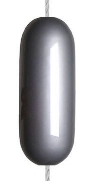 SZARY ODBIJACZ Z OTWOREM PRZELOTOWYM 15X43