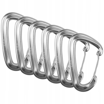 KARABIŃCZYK KARABINEK KEMPINGOWY 12KN 6 SZT