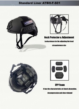 AHOLDTECH F-S02 Пуленепробиваемый NIJ IIIA 3A FAST High