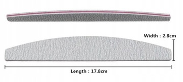 100x пилочка для ногтей BOAT 80/100 серая