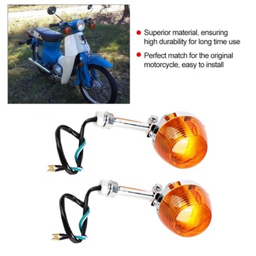 2 KS. 12V SMĚROVKA 8MM PRO HONDA C70 CT70